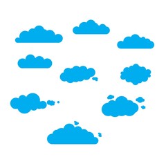 Rain Clouds Vector Illustration