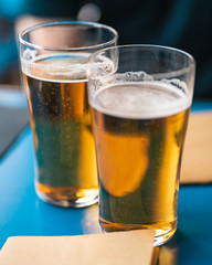 Deux bières fraîches