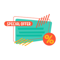Super Sale, Mega. this weekend special offer banner, up to 25% off. Vector illustration.