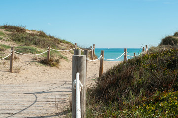 sea with sandy beach