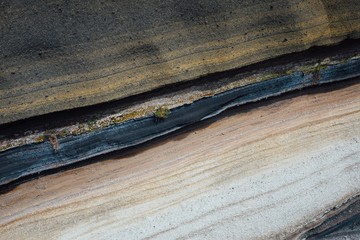 stratum of Earth crust in cross-section, abstract background
