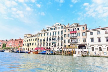 View of the Grand Canal of Venice in Italy