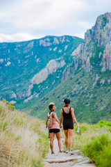 Naklejka premium Hiking in the mountains