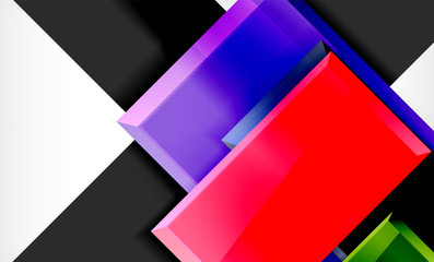 Colorful square and rectangle blocks background