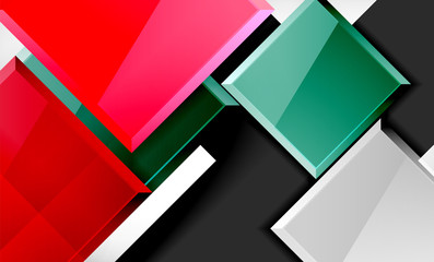 Color squares futuristic abstract background