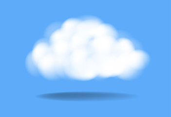 vector of realistic cloud in the sky