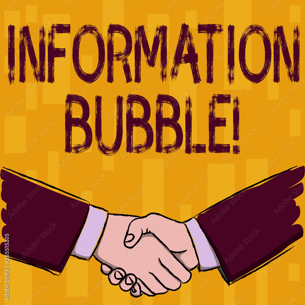 Fototapete writing note showing information bubble. business concept for phenomenon that limits an individual s