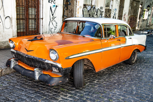 Vintage car, Colonia de Sacremento, Uruguay