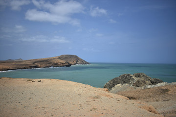 Acantilado, panorámica del mar 