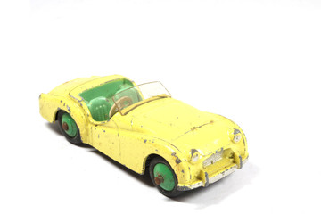 Vintage Toy Racing Cars On White Background