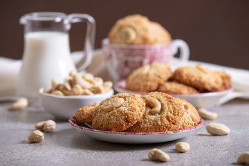 Homebaked Vegan Coconut Cashew Lemon Cookies