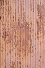 Reddish Stripped Rusty Old Metal Texture