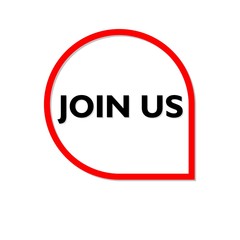 Join us sign icon