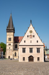 Fototapeta na wymiar Town square in Bardejov Slovakia