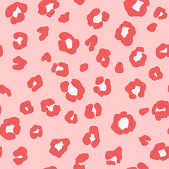 Illustration of seamless leopard pattern. Animal print