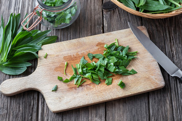 Preparation of ribwort plantain syrup against cough