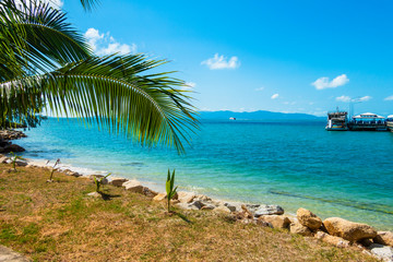 Beautiful tropical beach in island Koh Phangan, Thailand