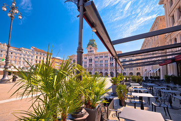 Piazza Unita d Italia square in Trieste view