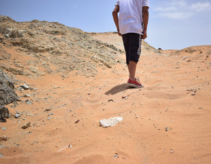 Caminando en el desierto 