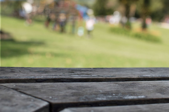 table, wood,park