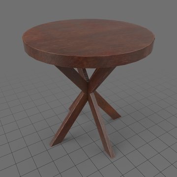 Round side table