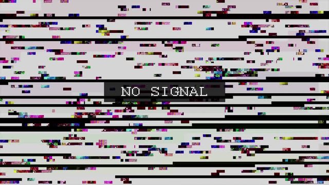 TV distorted signal with labeled.