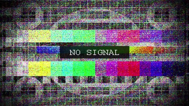 TV distorted signal with labeled.
