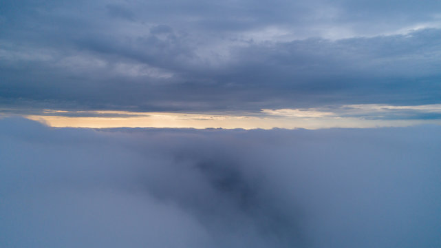 Flight Above The Clouds. Aerial Shot. © Vidima studio MAX