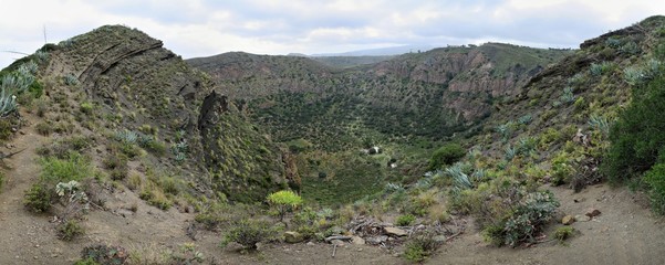 Caldera de Bandama - volcanic crater in island of Gran Canaria
