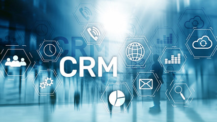 Fototapeta premium Business Customer CRM Management Analysis Service Concept. Relationship Management.