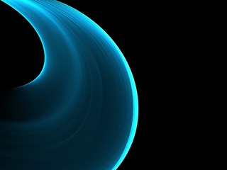 Elegant Abstract Blue Wave Background