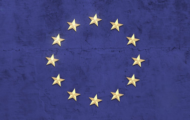 EU flag 3D