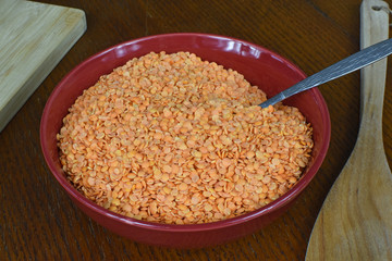 Lentils in a bowl