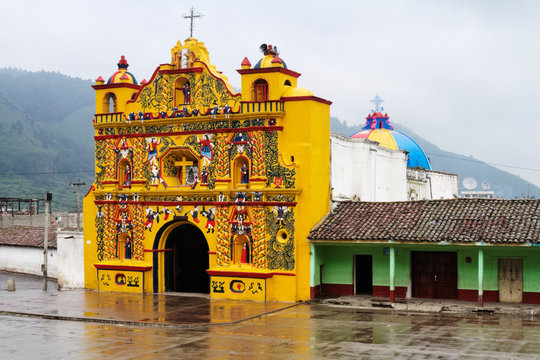 Colorful Church of San Andres Xecul