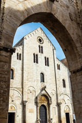 Fototapeta na wymiar Facade of the minor basilica of San Nicolas de Bari.