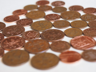 Penny and Pence coins, United Kingdom
