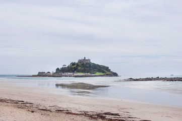 St. Michael's Mount, Gezeiteninsel, Meer, Schloss, Küste, Cornwall, Spazierweg, Südengland