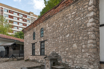Fototapeta na wymiar Houses of the nineteenth century at Old Town at the center of town of Dobrich, Bulgaria