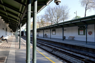 Empty old railway station in Vienna, Austria © douglasmack