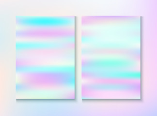 Vintage Hologram 80, 90 Retro Party Vector Poster.