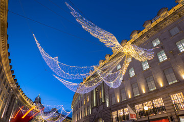 UK, england, london, Christmas lights Regent St 2016