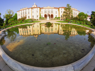 Milan - Italy: oval tub in the Indro Montanelli park in the Porta Venezia district