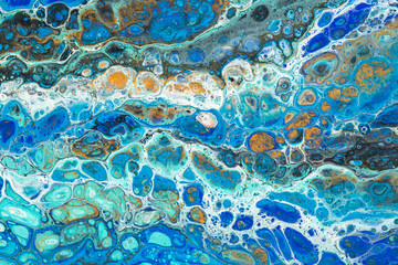 Blue and Aqua Abstract Background