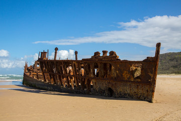 shipwreck on the beach