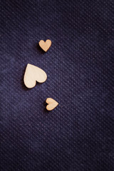 Obraz premium Petits coeurs en bois
