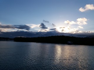 sunset with beautiful sunset