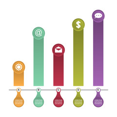 Abstract Chart Graph Business Infographic Design Template Presentation