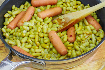 flageolets avec saucisses