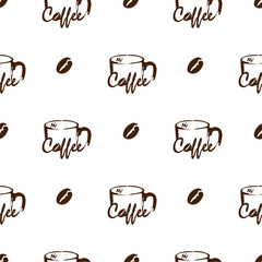 coffee pattern background graphic