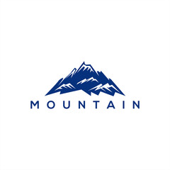 Vintage logo mountain for adventure and outdoor